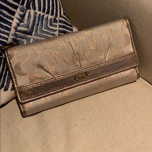 Gold Coach wallet